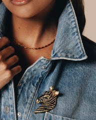 c.1980 Exquisite Ciner Zebra Bust Pin/Brooch – Bold Statement Piece. Unisex