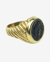 1920S ANTIQUE MONETE ROMAN IMPERIAL COIN 18K BOLD RING