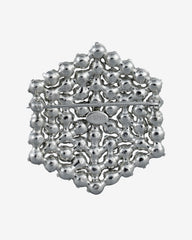 Vintage B. David Black & Clear Rhinestone Brooch – Timeless Contrast