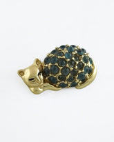 1970s Vintage British Designer – Sleeping Cat Motif Brooch