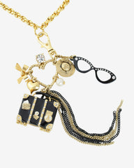 Jet-Set Glam, Betsey Johnson Travel Charm Necklace