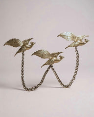 “Flight of Freedom” Silver-Tone Brooch with Chain