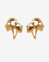 Vintage Zodiac Gemini Stud Earrings – 1980s Era.