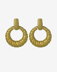C.1980, Elegant Earrings – Bold French Statement Style