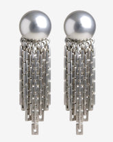 c.1970, Monet Damita Collection Silver Tone Tassel Clip-On Earrings
