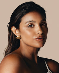 FRENCH COUTURE RIVIERA SCALLOPED SHELL EARRINGS