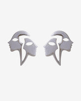 Vintage Zodiac Gemini Stud Earrings – 1980s Era.