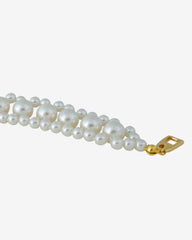 c.1960, NAPIER White Faux Pearl Bracelet – Timeless Elegance