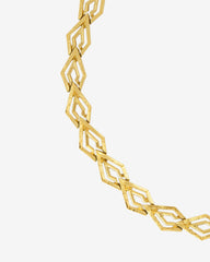 French Luxe— Geometric Gold-Plated Necklace