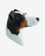 Vintage Appenzeller Sennenhund Pin Brooch Dog 3D Painted Handcrafted R Signed Unisex