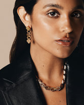 French Luxe— Geometric Gold-Plated Necklace