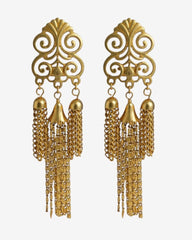 THE GOLDEN CHANDELIER - FRENCH REVIVAL DROPS CIRCA 1960s | MADE IN CANADA