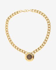 C.1980, MONET CHUNKY ROMAN STYLE COIN NECKLACE