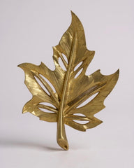 Gilded Canopy— Exquisite Sculptural Leaf Brooch, High-End Gold Plated