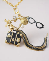 Jet-Set Glam, Betsey Johnson Travel Charm Necklace