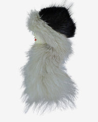 Vintage Handmade Fur Lady Profile Brooch – Fur Hat Accent