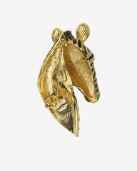c.1980 Exquisite Ciner Zebra Bust Pin/Brooch – Bold Statement Piece. Unisex