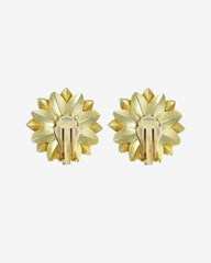 Vintage Sarah Coventry Flower Clip-On Earrings – Classic Mid-Century Elegance