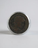 L’Empereur - A vintage Signet Ring Honoring the Legacy of Old Roman Constantine, Crafted in Sterling Silver. Unisex