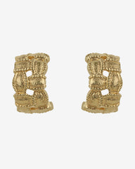 c.1980, Bold Chunky Hoop Earrings – Statement Design