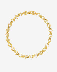 French Luxe— Geometric Gold-Plated Necklace