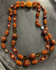 c.1960, West Germany, a timeless treasure from a bold and elegant decade. Beaded Necklace