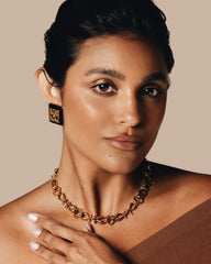 The Silent Guardian – Vintage Owl Link Necklace, Triple Gold Plated, Made in England