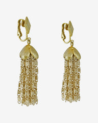 c.1970, Sarah Coventry Tassel Clip-On Earrings
