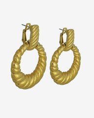 C.1980, Elegant Earrings – Bold French Statement Style