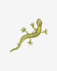 Vintage Rhinestone Lizard Brooch – Gecko design with green eyes. A playful touch of elegance