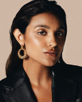 C.1980, Elegant Earrings – Bold French Statement Style