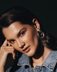 c.1980, Statement French Dune Chic Earrings – Bold & Elegant