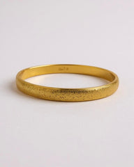 Vintage Monet Gold Tone Textured Bangle Bracelet