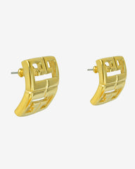 C.1980, GIVENCHY 4G LOGO EARRINGS