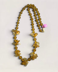 THE AMBER GARDEN VINTAGE MURANO GLASS LONG-STRAND AUTHENTIC MURANO GLASS | ITALIAN ARTISANSHIP | LONG OPERA LENGTH