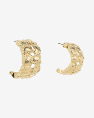c.1980, Bold Chunky Hoop Earrings – Statement Design