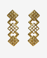 VINTAGE SWAROVSKI EARRINGS SIGNED SWAN MARK PRE-1980s
