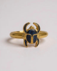 Empress of Rebirth – Enamel Scarab Ring