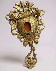 Vintage Sarah Coventry— Victorian Elegance" Cameo Brooch with Jewel Accents