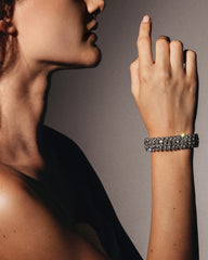 c.1950 Mid-Century AB Crystals Expansion Bracelet – Timeless Elegance