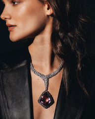 Natural Ametrine & Tanzanite Gemstone Pendant – 110ct Luxury.