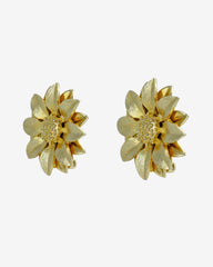 Vintage Sarah Coventry Flower Clip-On Earrings – Classic Mid-Century Elegance