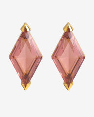 Rose Élégance — Vintage French Crystal Earrings