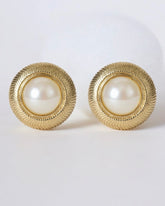 Elite Pick— Exquisite French Clip Pearl Earrings: High-End Triple Gold Plated - Timeless Elegance