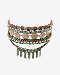 Silpada K & R “Magic Carpet” Bracelet – Brass with Swarovski Crystals