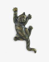 JJ Vintage 1988 “Scaredy Cat” Pin Brooch – Falling Cat, Brass-Tone Antiqued, Signed