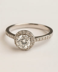 Engagement Ring 0.51ct Round Diamond Classic – GIA Certified