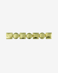 Sculpted Symmetry—Gold Geometric Pin Brooch