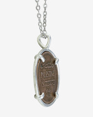 Authentic Palestine 1 Mil Coin Necklace | Sterling Silver | 1927-1947