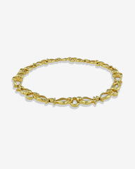 The Silent Guardian – Vintage Owl Link Necklace, Triple Gold Plated, Made in England